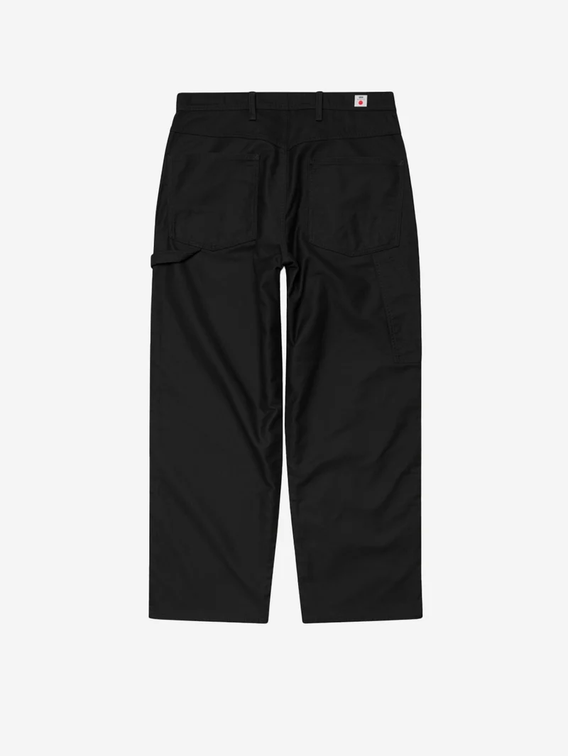 Pantaloni neri 'Painter' in cotone moleskin