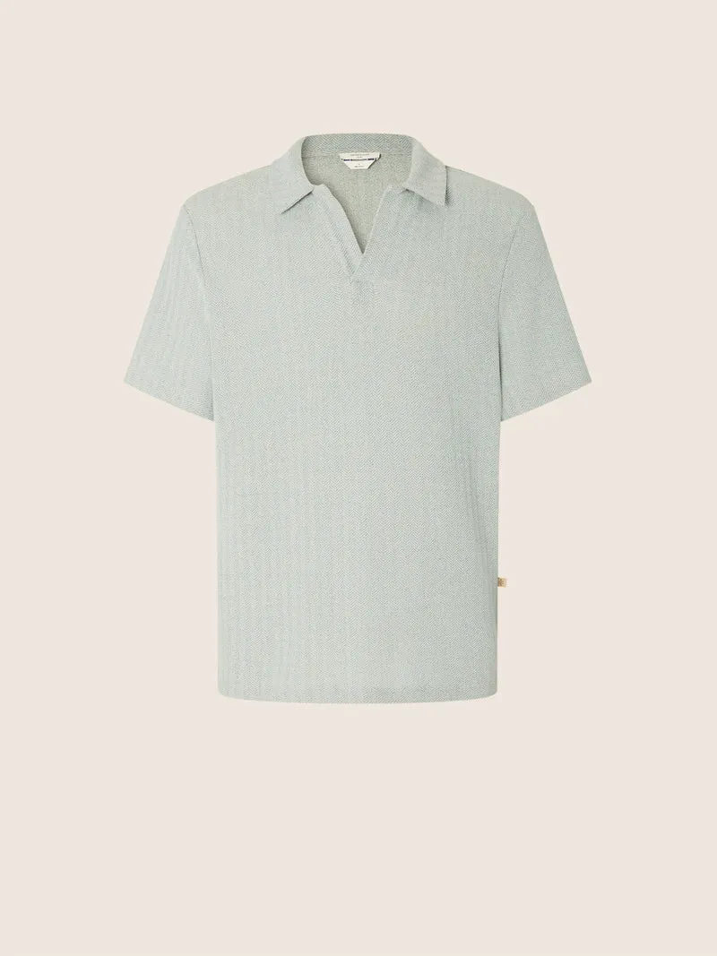 Cotton and Linen Jersey Polo