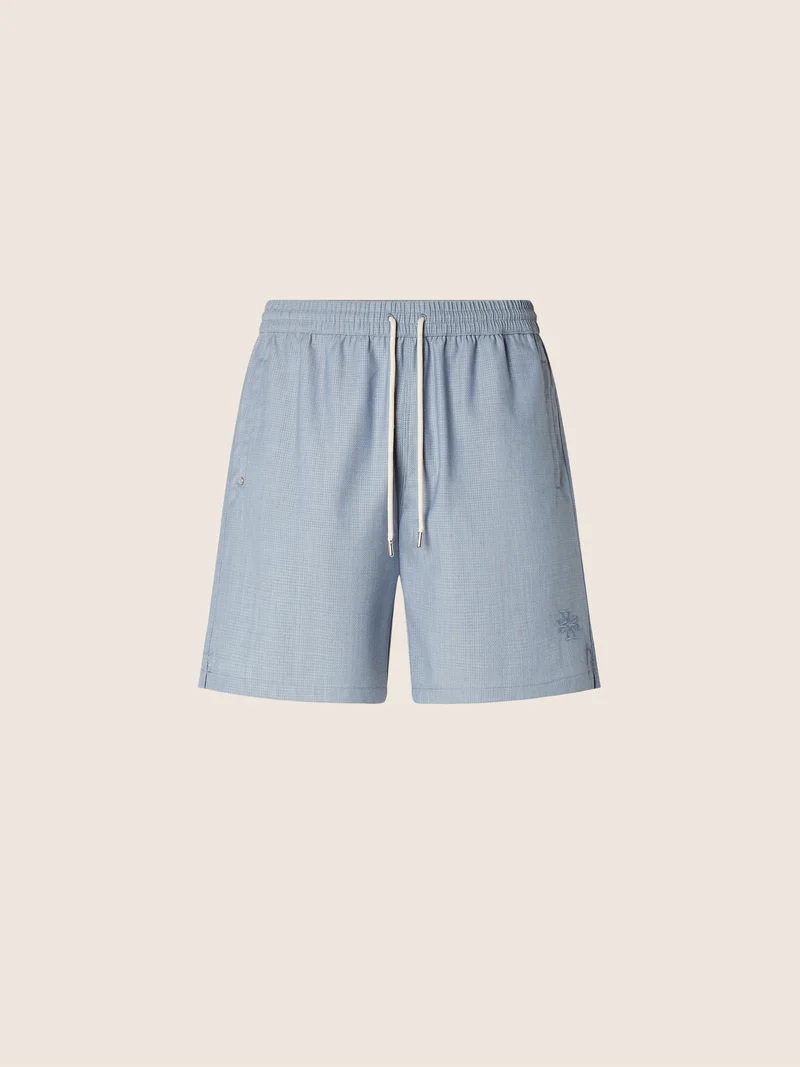 Wool and Ripstop Swim Shorts