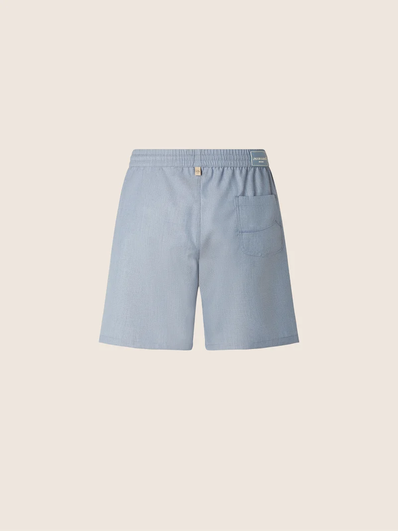 Wool and Ripstop Swim Shorts