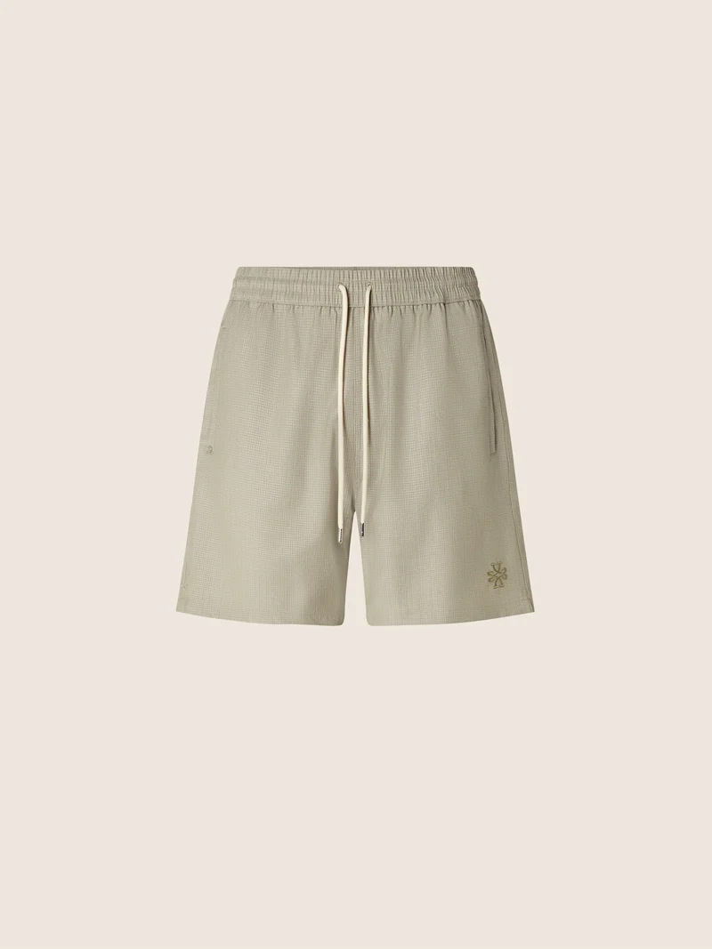 Wool and Ripstop Swim Shorts