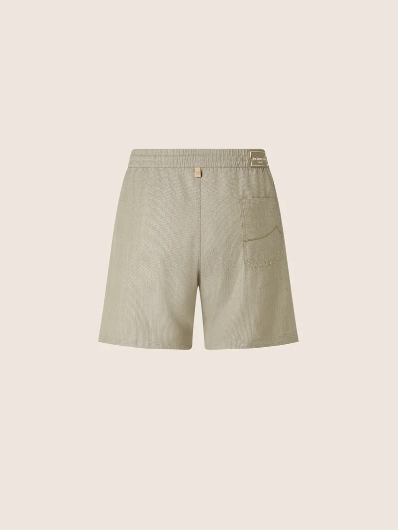 Wool and Ripstop Swim Shorts