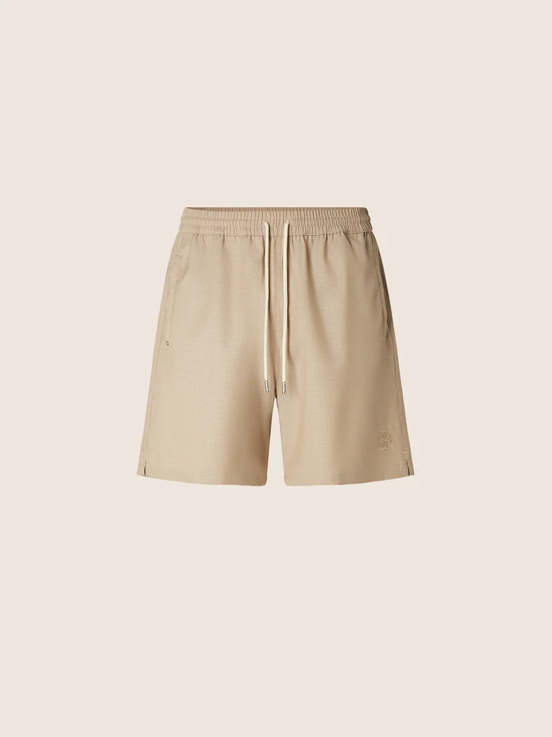 Wool and Ripstop Swim Shorts
