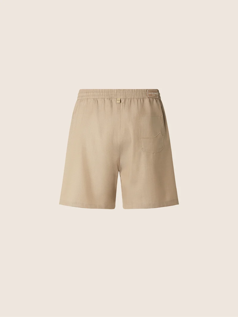 Wool and Ripstop Swim Shorts