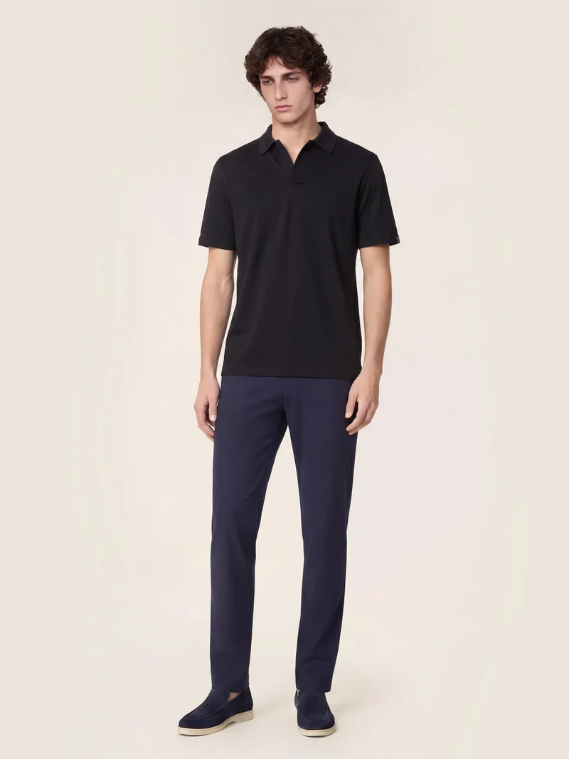 Gray – Pants in Wool and Nylon Stretch Twill