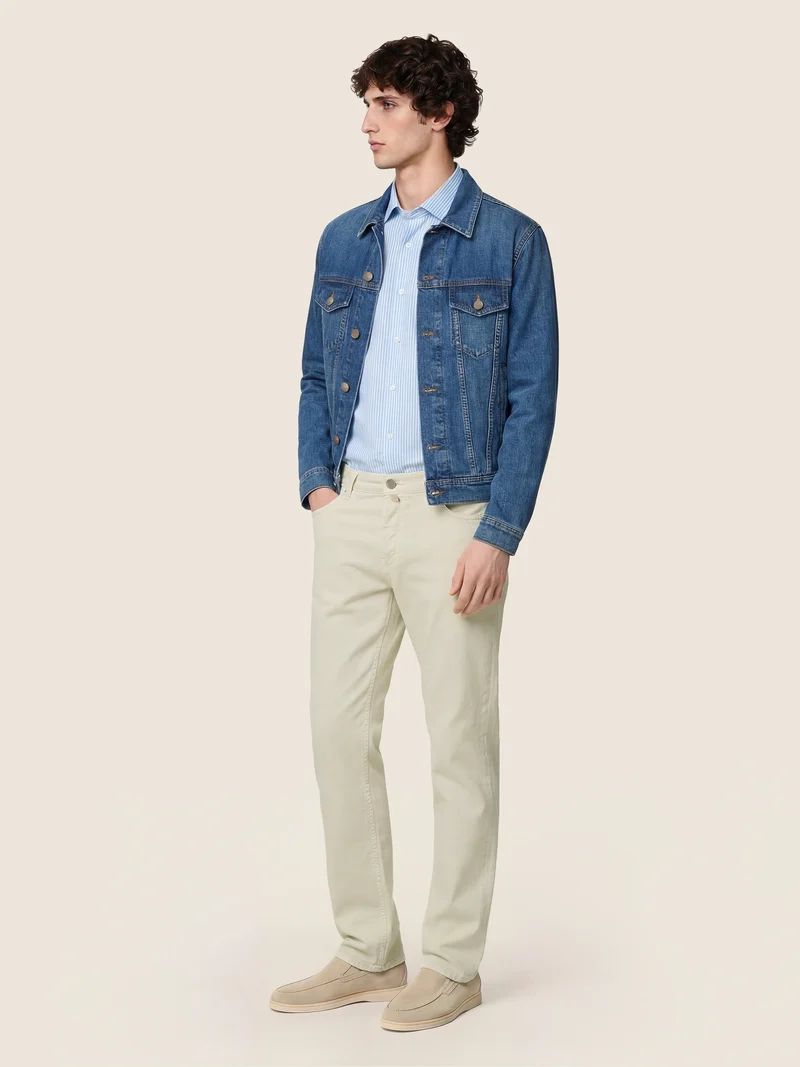 Edo – Pants in Light Cotton Bull