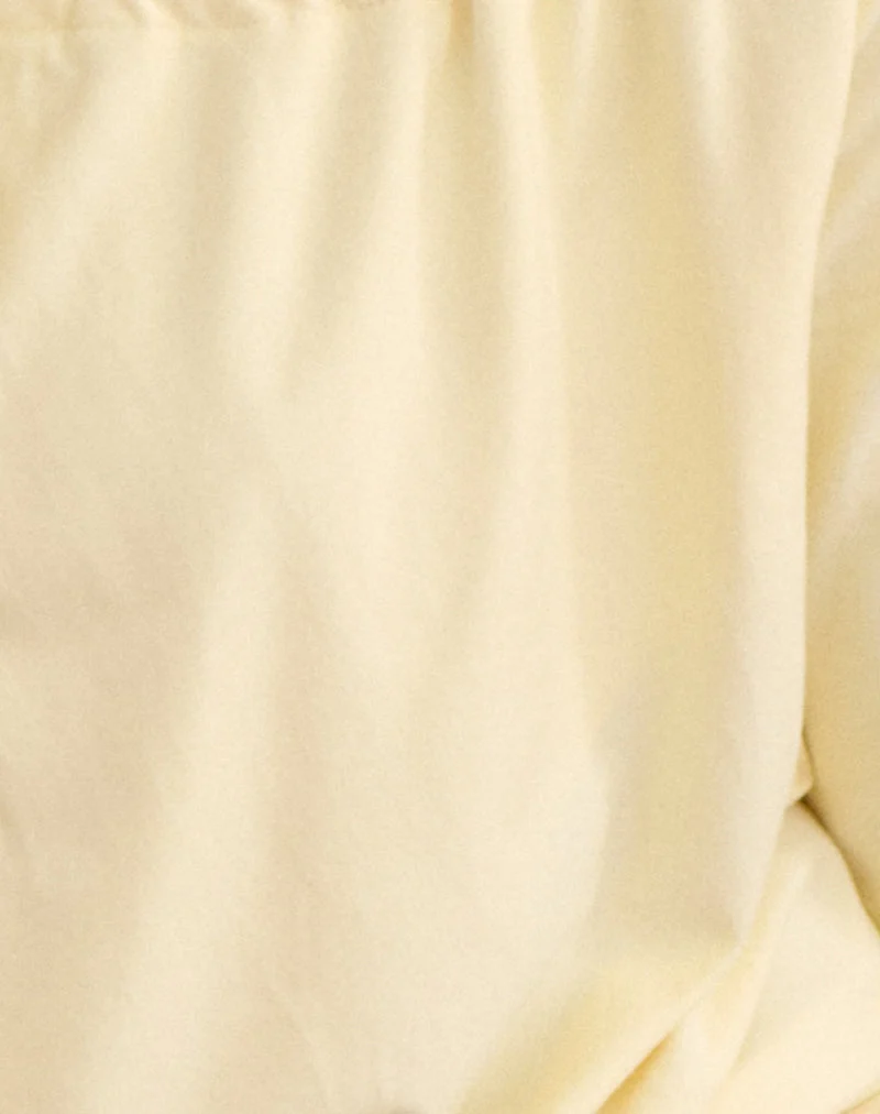 Sore Langarm-Cowl-Top mit Perlen in der Farbe „Jersey Lemon“