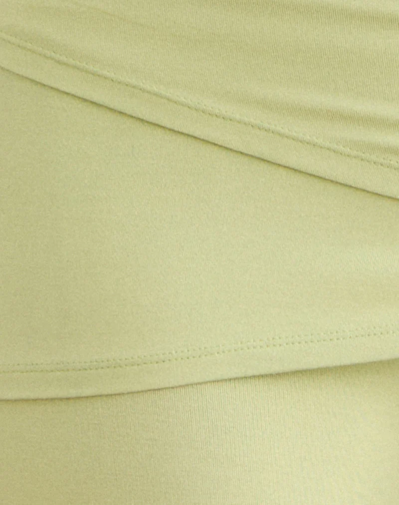 Lolicy-Hose aus Rayon-Jersey in Pistazie