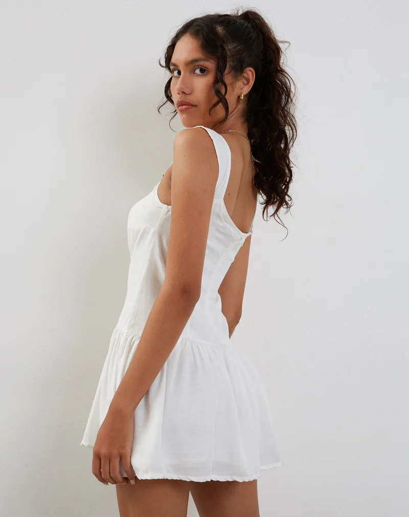 Nihao Minikleid in Weiß