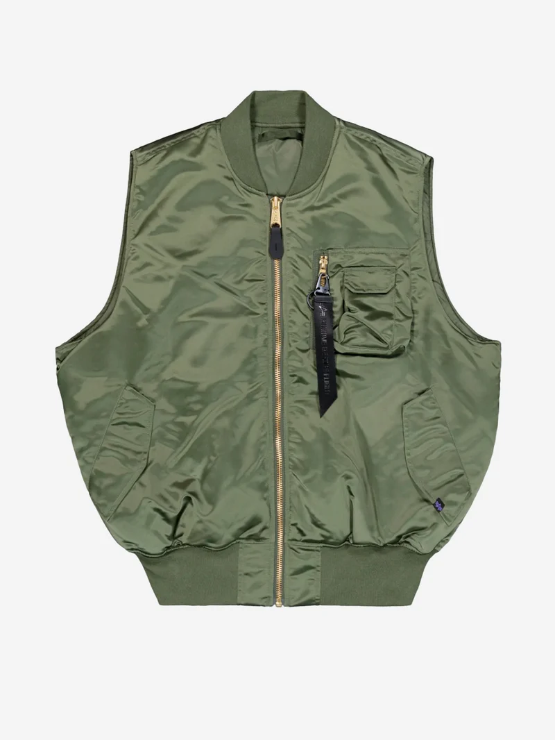 Gilet reversibile MA-1 Base UV verde salvia