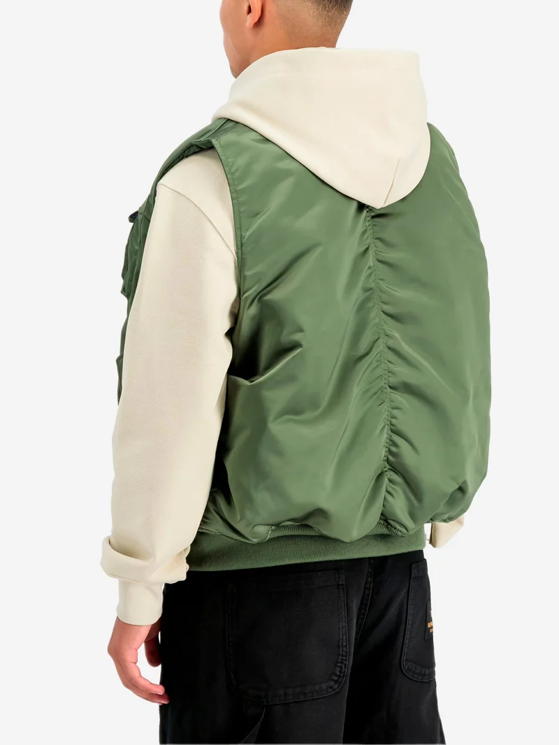 Gilet reversibile MA-1 Base UV verde salvia