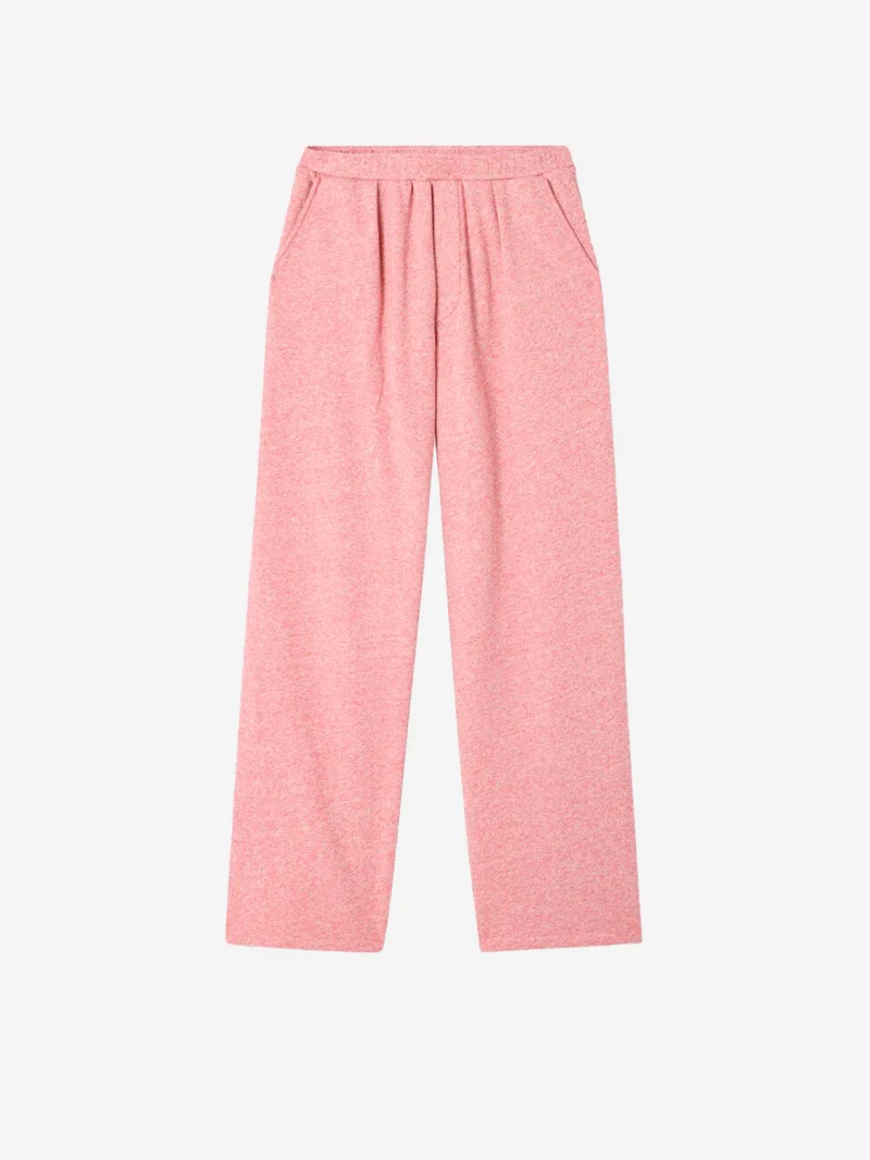 Pantaloni jogging ampi rosa
