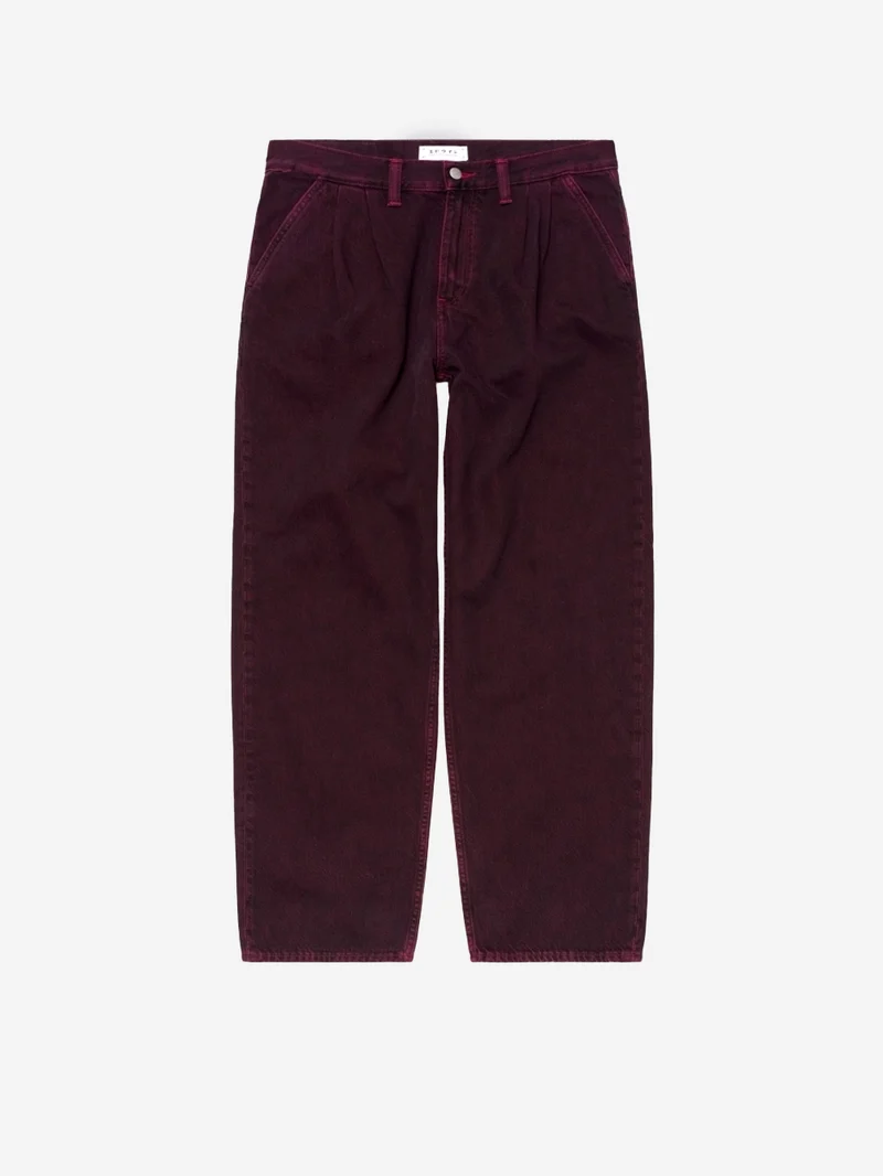 Pantaloni in denim Arbor neri e rossi