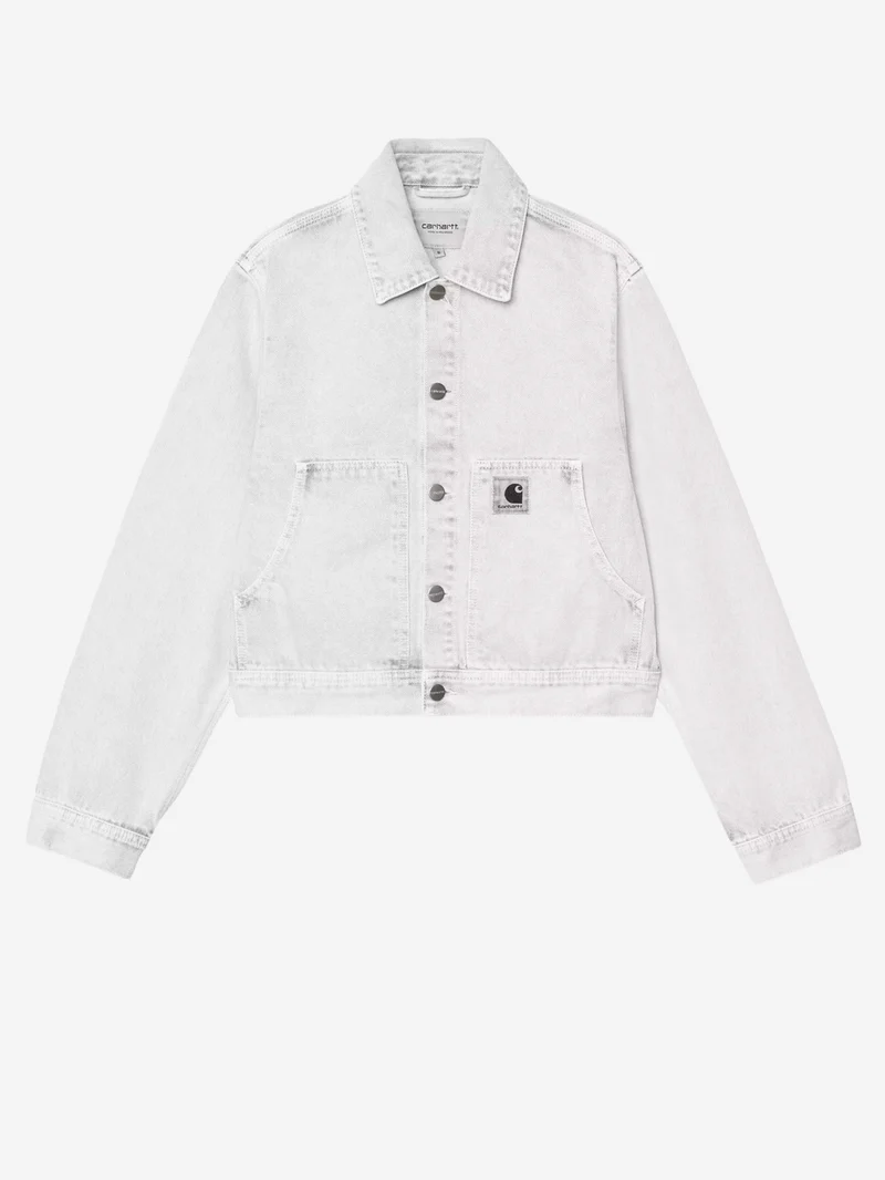 W Giacca sfoderata 'Arca' in denim slavato