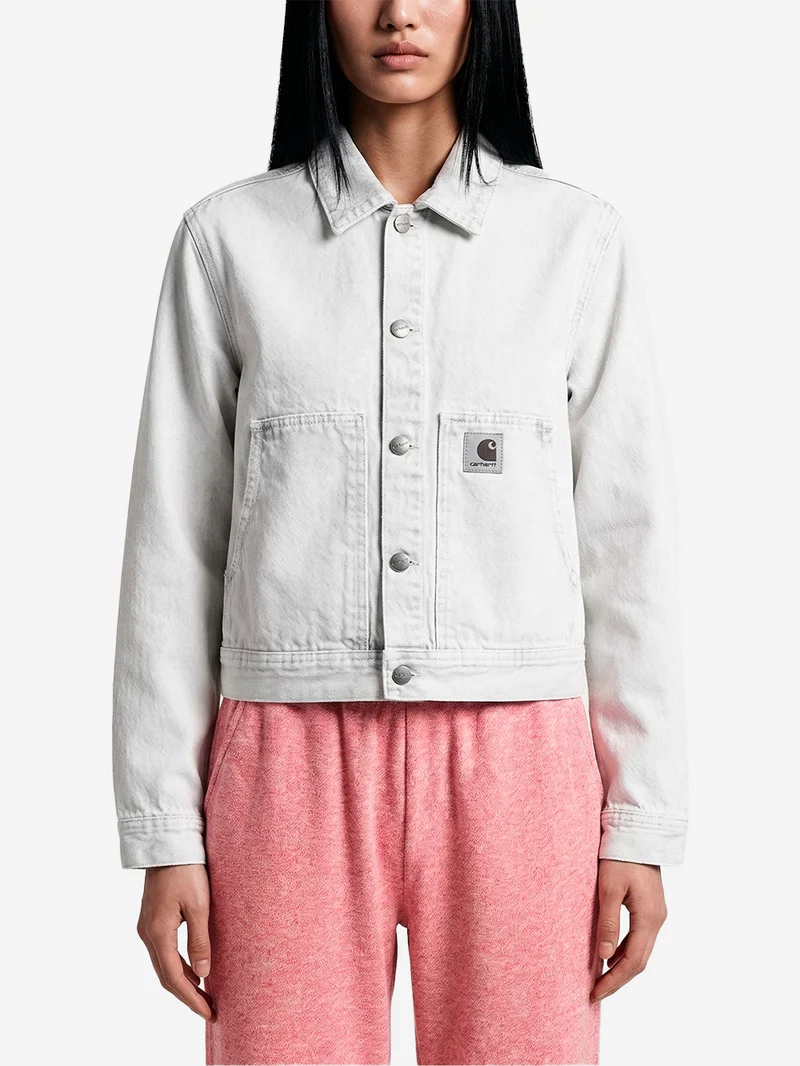 W Giacca sfoderata 'Arca' in denim slavato