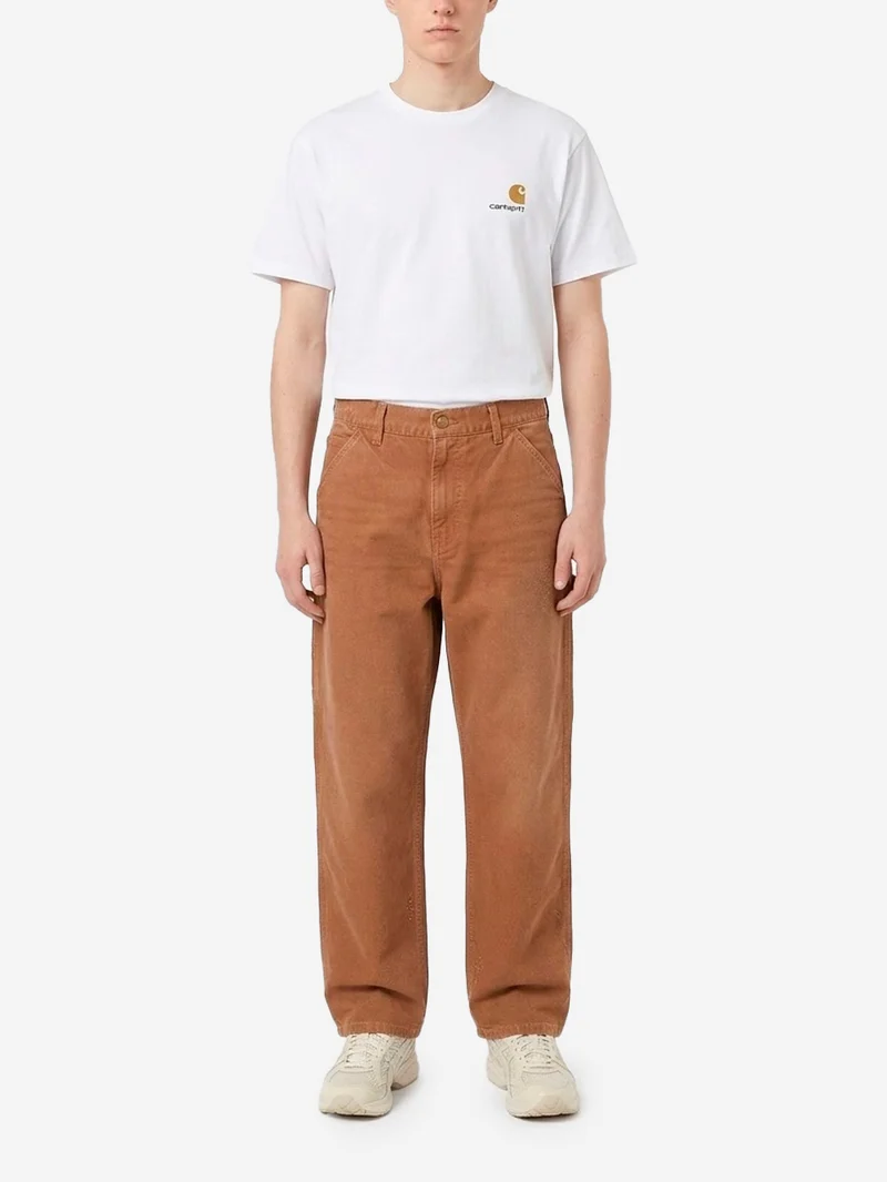 Pantaloni 'Single Knee' marroni