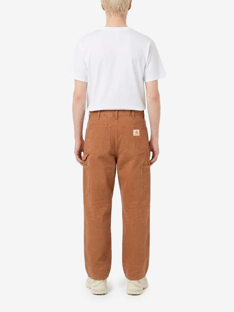 Pantaloni 'Single Knee' marroni