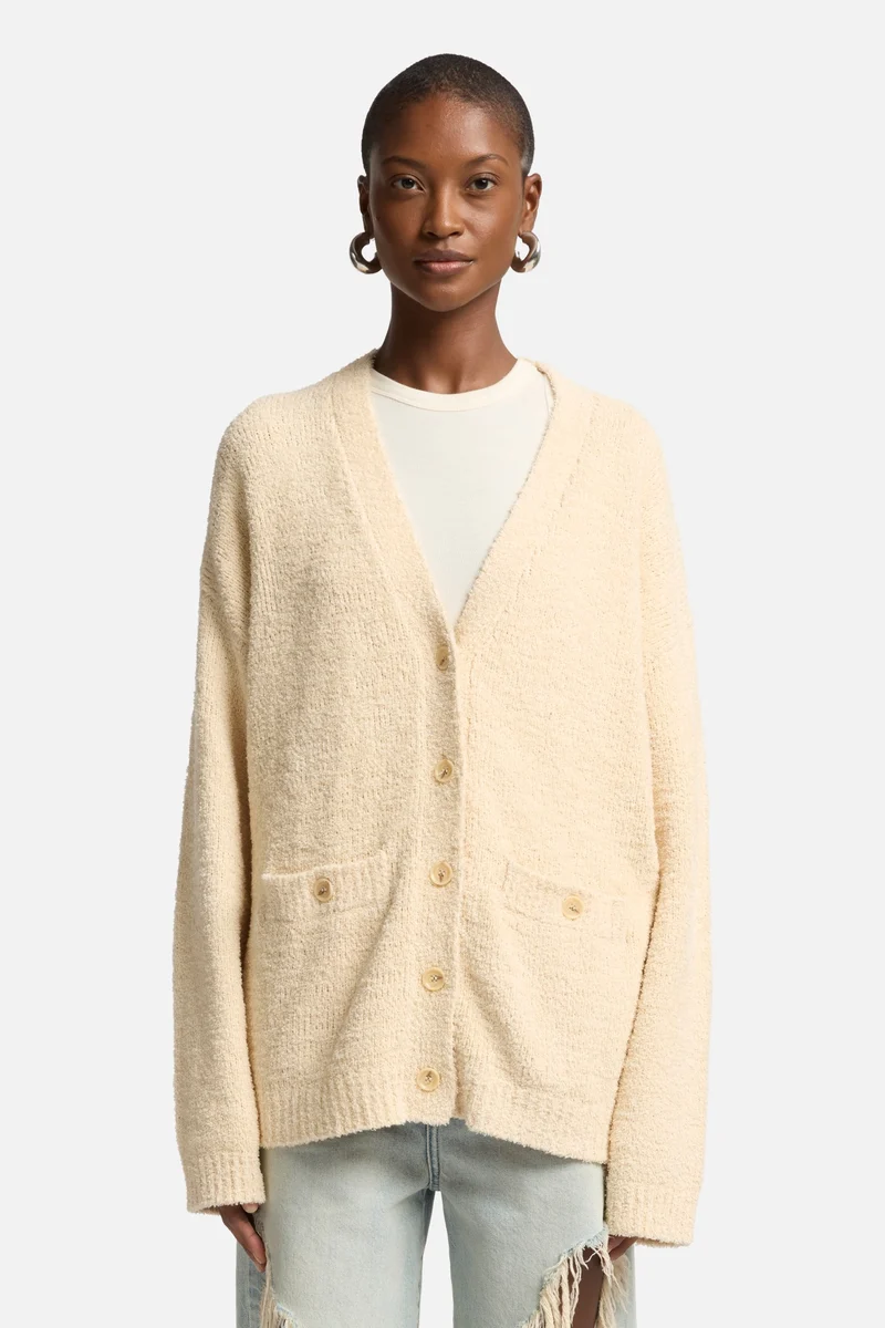 Oversized Cardigan in Sand