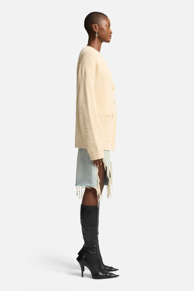 Oversized Cardigan in Sand