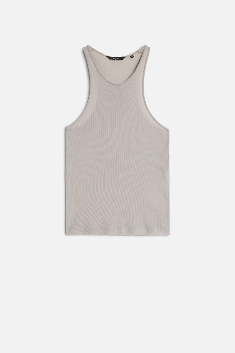 Racer Front Tank in Plum