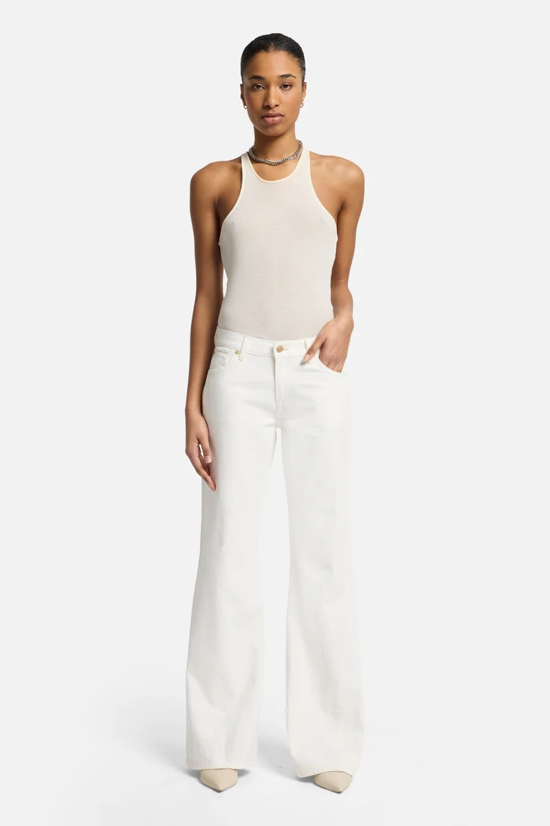 Slim Illusion Twisted Seam Spencer Flare in Milky Way