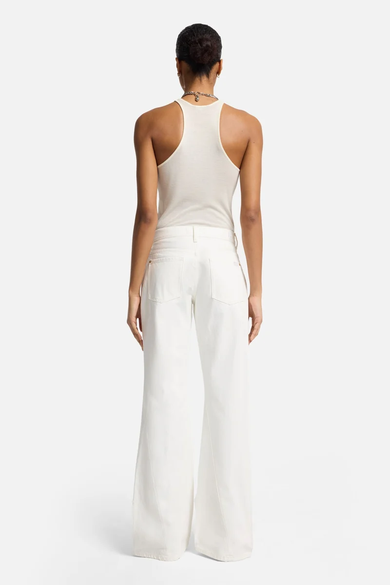 Slim Illusion Twisted Seam Spencer Flare in Milky Way