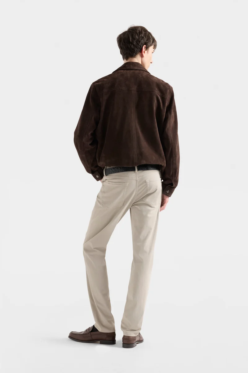 Luxe Performance Stretch Sateen Slimmy in Blade