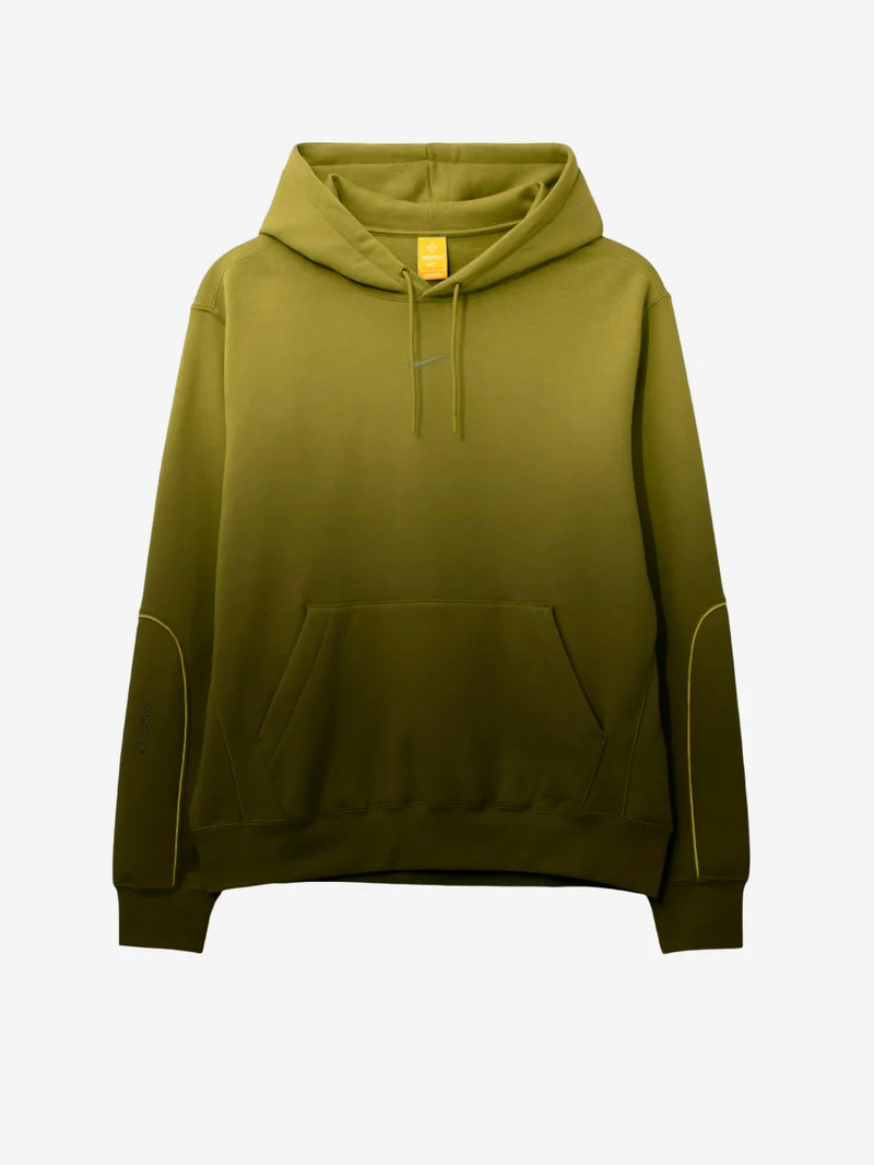 Felpa con cappuccio in fleece verde effetto vissuto NOCTA x Drake