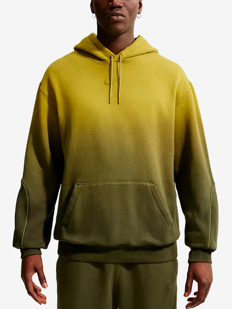 Felpa con cappuccio in fleece verde effetto vissuto NOCTA x Drake
