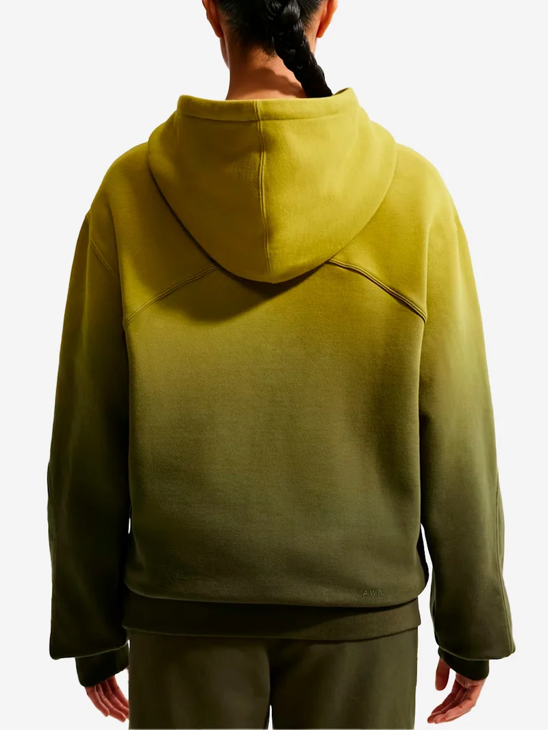 Felpa con cappuccio in fleece verde effetto vissuto NOCTA x Drake