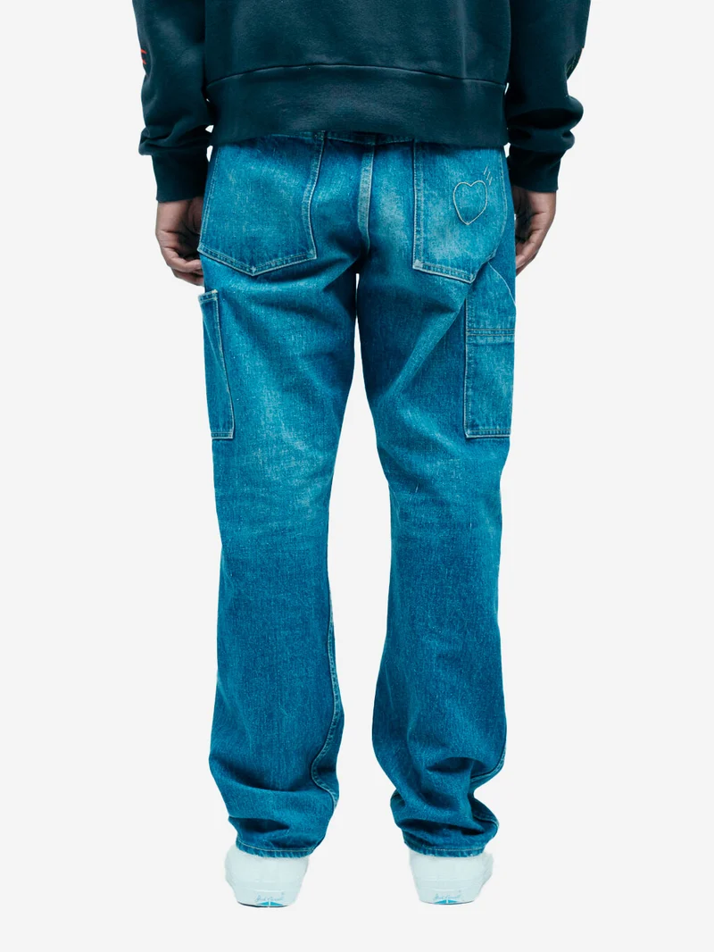 Jeans cimosati straight 'Futura' lavaggio indigo chiaro