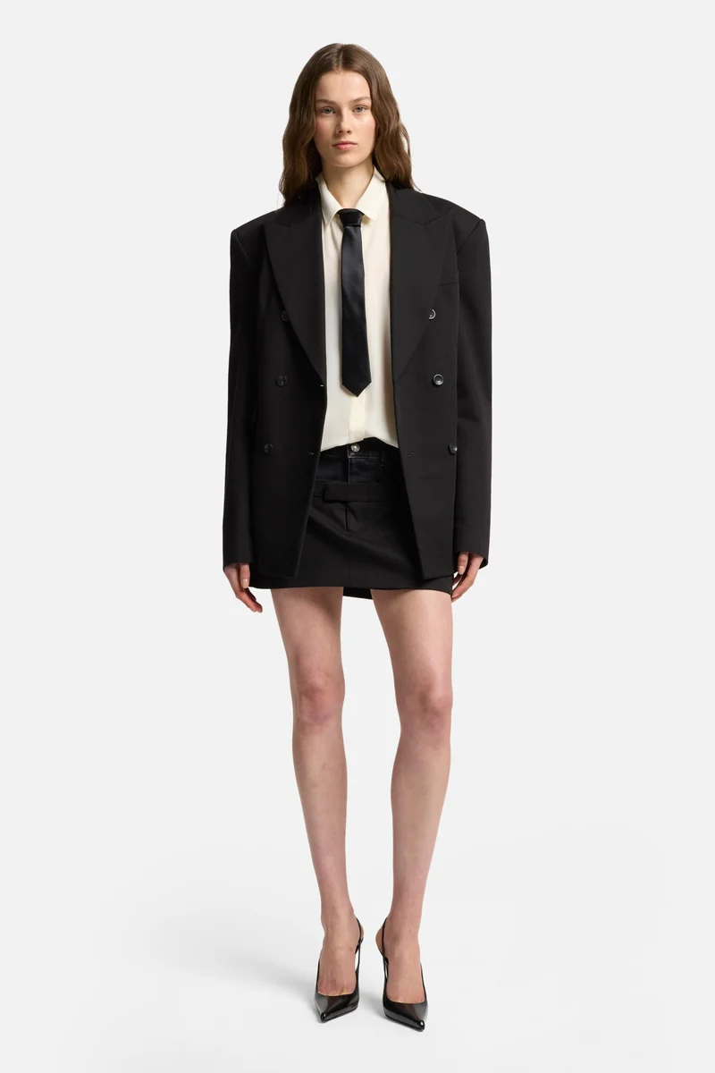 Sleeveless Silk Button Down in Ivory