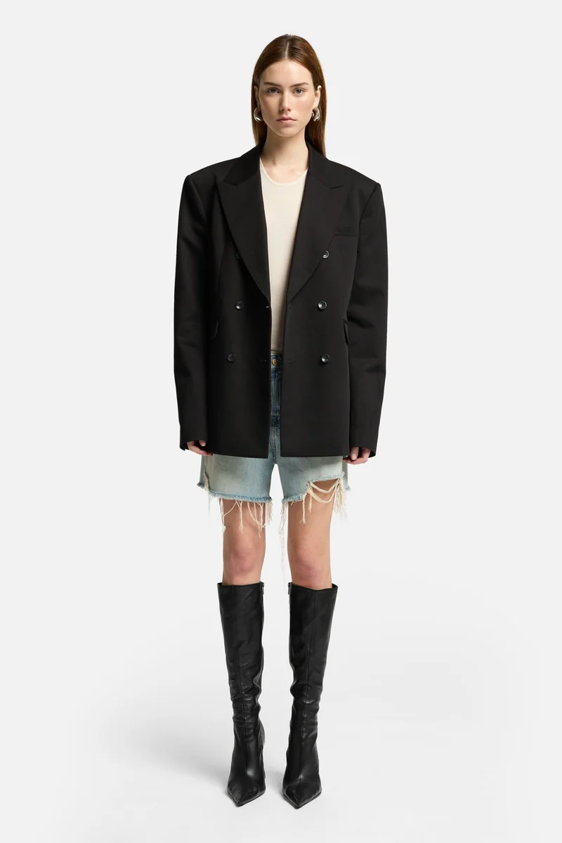 Double Breasted Blazer in Black