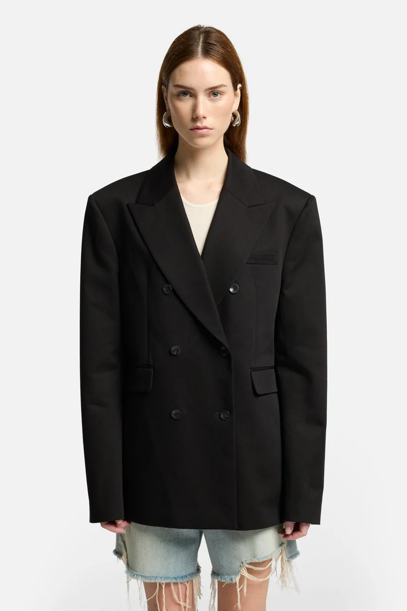 Double Breasted Blazer in Black