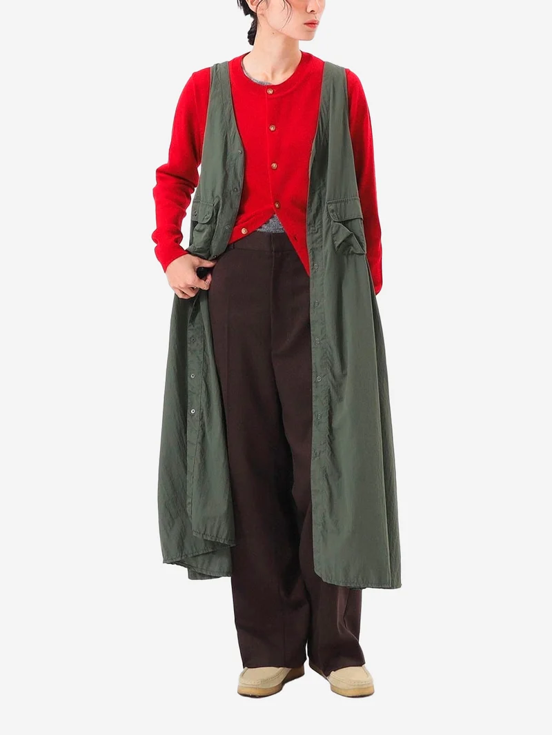 Abito Military verde Multifunzionale in Nylon Tussar C-1