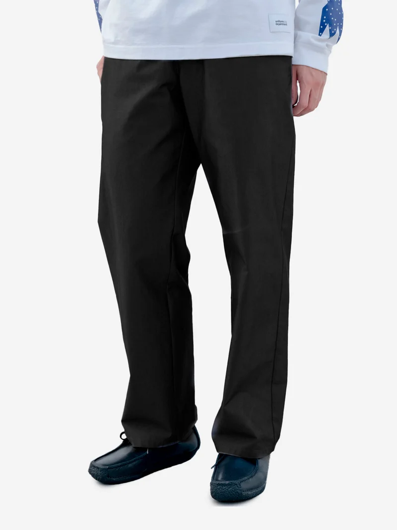 Pantaloni utility Chambray neri