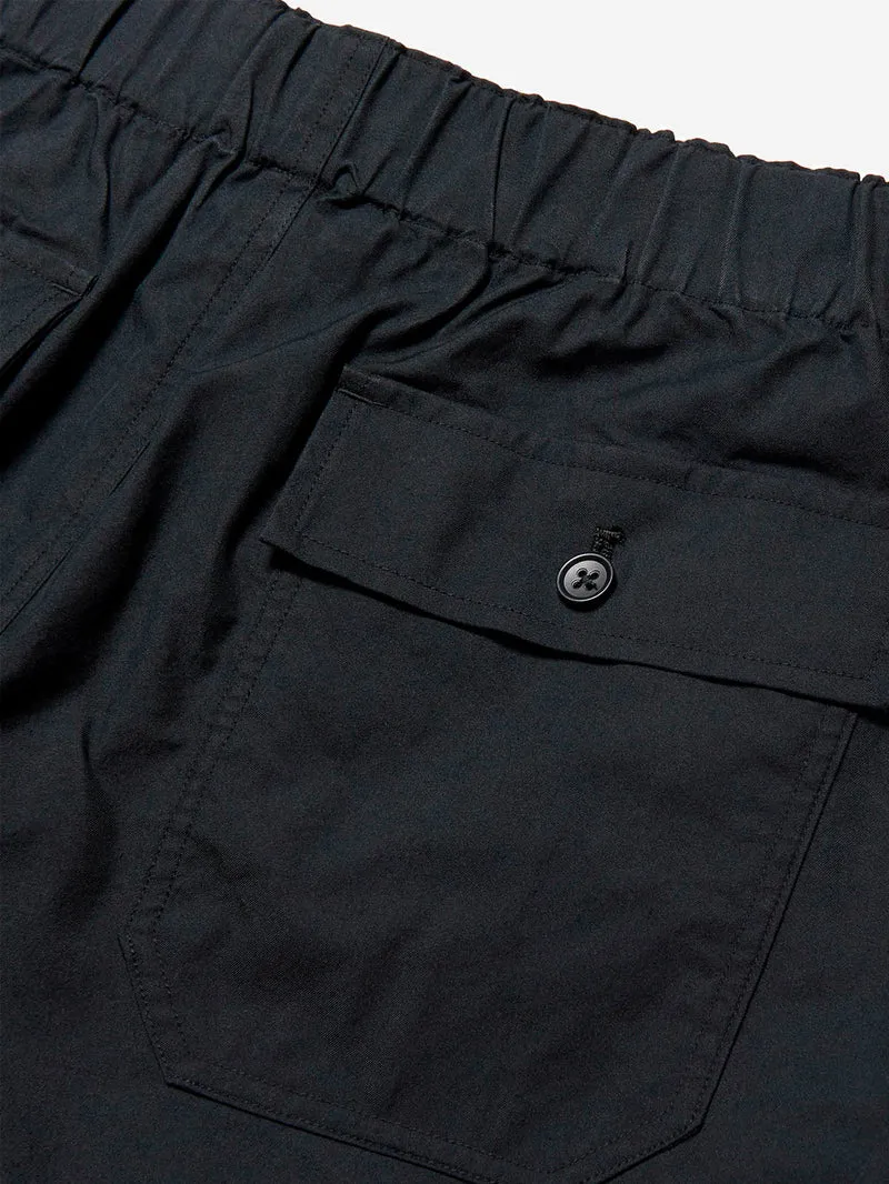 Pantaloni utility Chambray neri