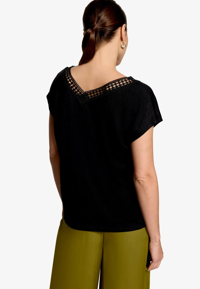 Shirt Kurz ohne Arm, Black Beauty