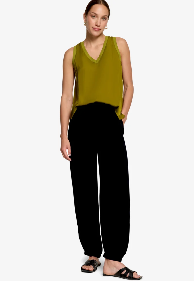 Bluse Kurz ohne Arm, Fir Green