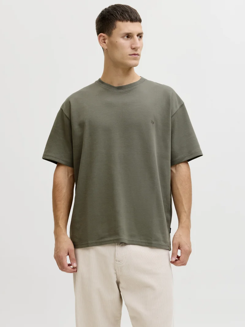 JPRBLAETHAN SS LOGO TEE SN, Smokey Olive