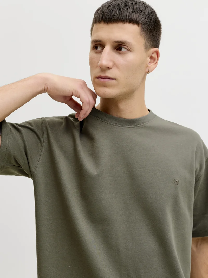 JPRBLAETHAN SS LOGO TEE SN, Smokey Olive