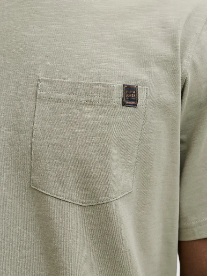 JJEDOVER SLUB TEE SS NOOS, Vetiver