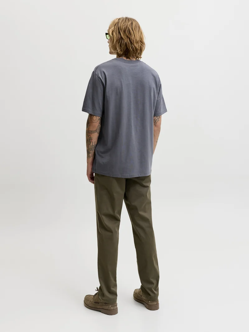 JJEDOVER SLUB TEE SS NOOS, Turbulence
