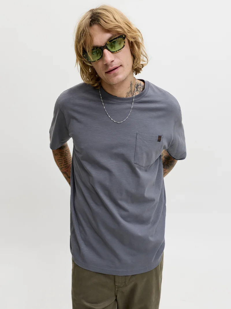 JJEDOVER SLUB TEE SS NOOS, Turbulence