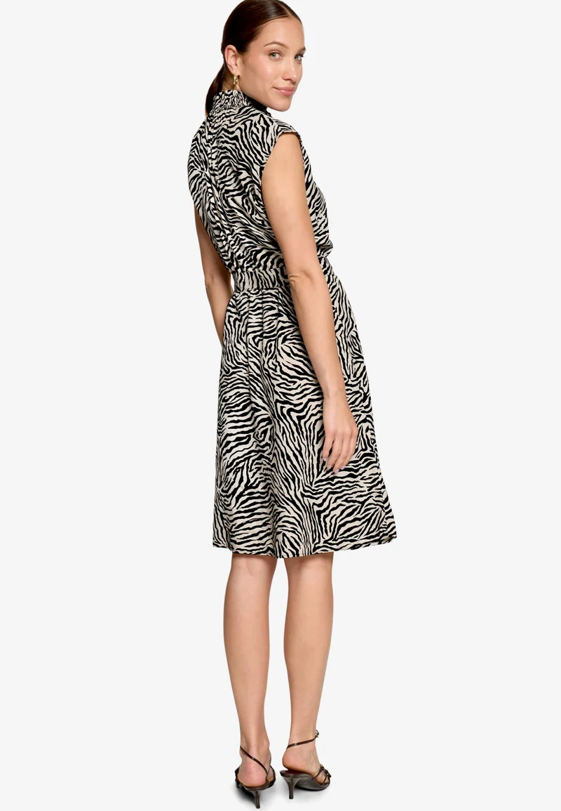 Kleid Kurz ohne Arm, Cream/Black