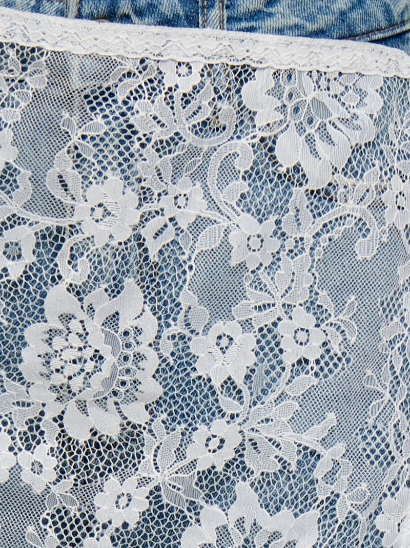 JDYNELA LACE SCARF WVN, White