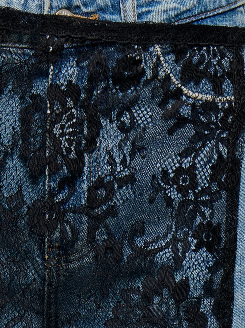 JDYNELA LACE SCARF WVN, Black