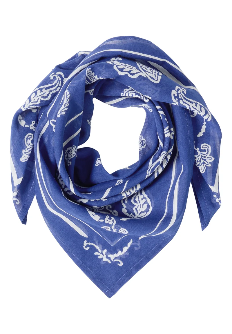 Paisley Print Bandana, deep river blue