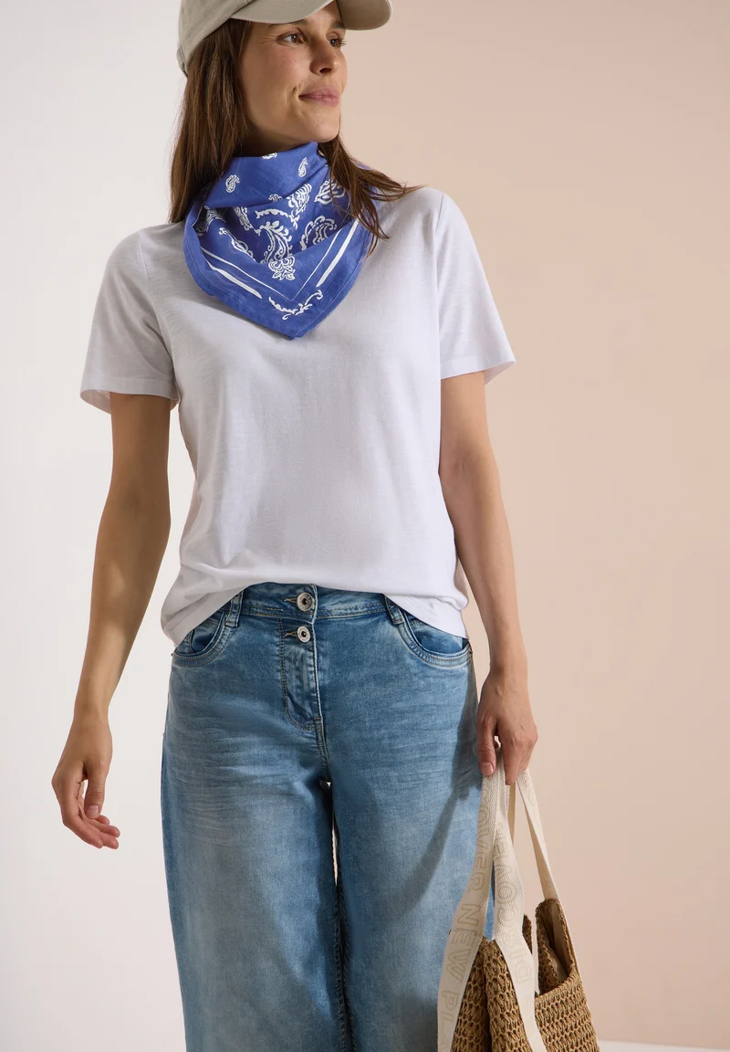 Paisley Print Bandana, deep river blue