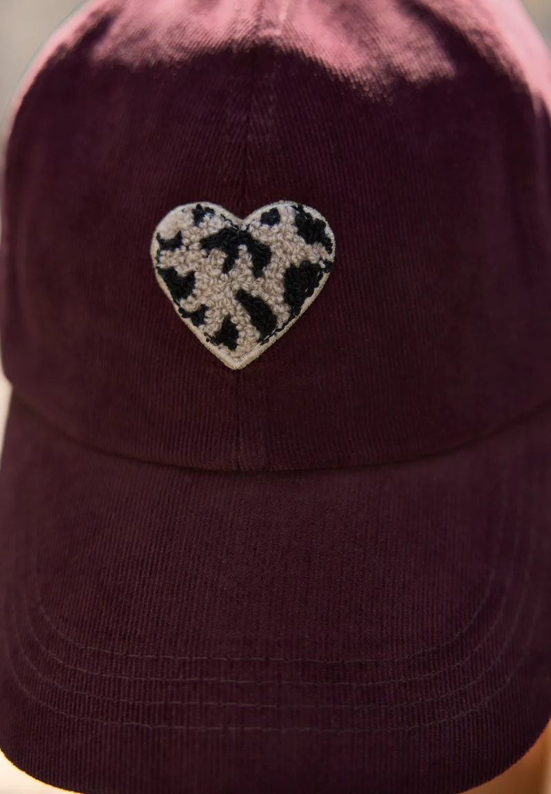 Studio_Fine Corduroy Cap with, very berry